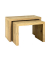 Beistelltisch 15623, 40cm (H), 60x30cm (BxT), rechteckig, eiche / eiche