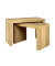 Beistelltisch 15623, 40cm (H), 60x30cm (BxT), rechteckig, eiche / eiche