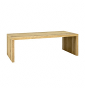 Couchtisch, 40cm (H), 120x60cm (BxT), rechteckig, eiche / eiche