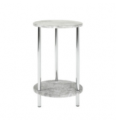 Beistelltisch 15634, 50cm (H), 30x30cm (BxT), quadratisch, Betonoptik / betonoptik