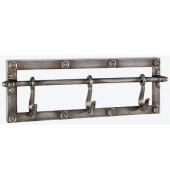 HAKU Möbel Wandgarderobe 15891 anthrazit Metall 3 Haken 43,0 x 15,0 cm
