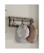 HAKU Möbel Wandgarderobe 15891 anthrazit Metall 3 Haken 43,0 x 15,0 cm