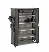 HAKU Möbel Regalschrank 15999 anthrazit 4 Fachböden 60,0 x 30,0 x 90,0 cm