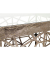 Beistelltisch 16259, 50cm (H), 50x50cm (BxT), rechteckig, glasklar / bronze