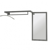 HAKU Möbel Wandgarderobe 16896 anthrazit Metall 3 Haken 108,0 x 75,0 cm