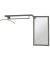 HAKU Möbel Wandgarderobe 16896 anthrazit Metall 3 Haken 108,0 x 75,0 cm