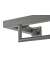 HAKU Möbel Wandgarderobe 16896 anthrazit Metall 3 Haken 108,0 x 75,0 cm