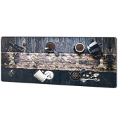 HAKU Möbel Wandgarderobe 17852 Motiv Holz 5 Haken 50,0 x 20,0 cm