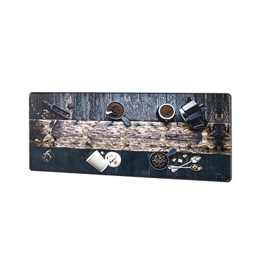 HAKU Möbel Wandgarderobe 17852 Motiv Holz 5 Haken 50,0 x 20,0 cm