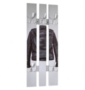HAKU Möbel Wandgarderobe 17866 Motiv Holz 5 Haken 40,0 x 100,0 cm