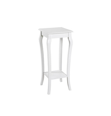 Beistelltisch 18340, 71cm (H), 30x30cm (BxT), rechteckig, weiß / weiß