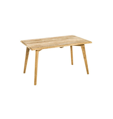 Couchtisch, 45cm (H), 80x50cm (BxT), rechteckig, eiche / eiche