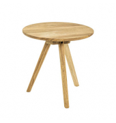 Beistelltisch 18366, 40cm (H), 40x40cm (BxT), rund, eiche