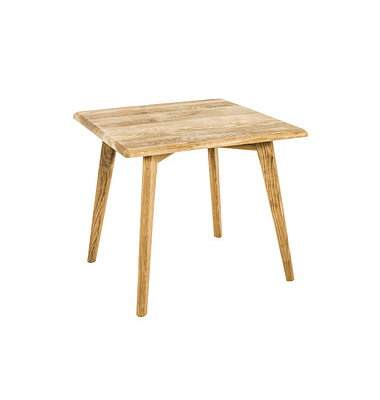 Beistelltisch 18384, 45cm (H), 45x45cm (BxT), quadratisch, eiche / schwarz