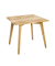 Beistelltisch 18384, 45cm (H), 45x45cm (BxT), quadratisch, eiche / schwarz