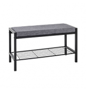 HAKU Möbel Schuhbank 18519 grau Metall 80,0 cm