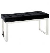HAKU Möbel Sitzbank 18581 schwarz Stoff 100,0 cm