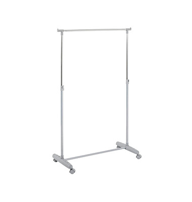 HAKU Möbel Rollgarderobe 18760 grau Metall 81,0 x 96,0-160,0 cm HAKU Möbel Rollgarderobe 18760 grau Metall 81,0 x 96,0-160,0 cm