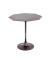 Beistelltisch 19541, 47cm (H), 45x45cm (BxT), achteckig, schwarz / schwarz