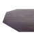 Beistelltisch 19541, 47cm (H), 45x45cm (BxT), achteckig, schwarz / schwarz