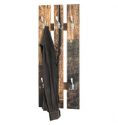 HAKU Möbel Wandgarderobe 19890 Motiv Holz 5 Haken 40,0 x 100,0 cm