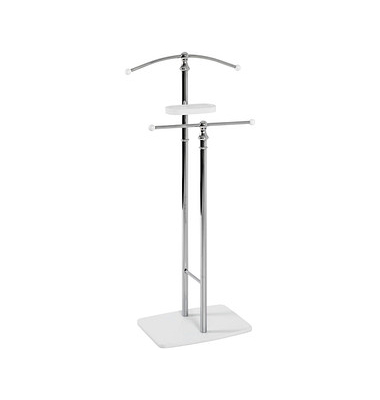 HAKU Möbel Herrendiener 20331 weiß Metall 47,0 x 109,0 cm HAKU Möbel Herrendiener 20331 weiß Metall 47,0 x 109,0 cm
