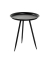 Beistelltisch 20511, 54cm (H), 44x44cm (BxT), rund, schwarz / schwarz