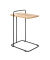 Beistelltisch 20555, 73cm (H), 35x49cm (BxT), rechteckig, eiche / schwarz