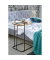 Beistelltisch 20555, 73cm (H), 35x49cm (BxT), rechteckig, eiche / schwarz