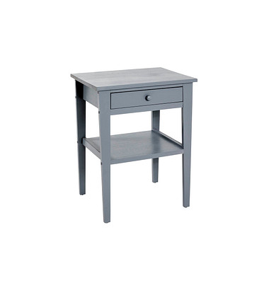 Beistelltisch 21168, 60cm (H), 46cmx35mm (BxT), rechteckig, grau / grau