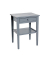 Beistelltisch 21168, 60cm (H), 46cmx35mm (BxT), rechteckig, grau / grau