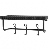 HAKU Möbel Wandgarderobe 21527 schwarz Metall 6 Haken 42,0 x 19,0 cm