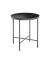 Beistelltisch 21805, 47cm (H), 40x40cm (BxT), rund, schwarz / schwarz