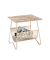 Beistelltisch 22219, 51cm (H), 50x40cm (BxT), rechteckig, buche / gold