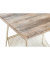 Beistelltisch 22219, 51cm (H), 50x40cm (BxT), rechteckig, buche / gold