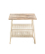 Beistelltisch 22219, 51cm (H), 50x40cm (BxT), rechteckig, buche / gold