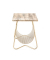 Beistelltisch 22219, 51cm (H), 50x40cm (BxT), rechteckig, buche / gold