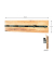 HAKU Möbel Wandgarderobe 22314 braun Holz 5 Haken 60,0 x 15,0 cm