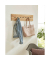 HAKU Möbel Wandgarderobe 22358 braun Holz 7 Haken 80,0 x 20,0 cm