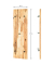 HAKU Möbel Wandgarderobe 22360 braun Holz 5 Haken 30,0 x 100,0 cm