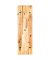 HAKU Möbel Wandgarderobe 22360 braun Holz 5 Haken 30,0 x 100,0 cm