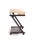 Computertisch, 75cm (H), 60x49cm (BxT), rechteckig, eiche hell / schwarz