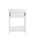 Beistelltisch 23362, 60cm (H), 46x35cm (BxT), rechteckig, weiß / weiß