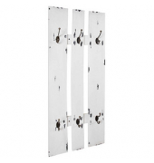 HAKU Möbel Wandgarderobe 23379 weiß Holz 6 Haken 40,0 x 100,0 cm