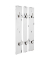 HAKU Möbel Wandgarderobe 23379 weiß Holz 6 Haken 40,0 x 100,0 cm
