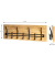 HAKU Möbel Wandgarderobe 23583 braun Holz 6 Haken 60,0 x 20,0 cm