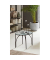 Beistelltisch 23589, 40cm (H), 50x50cm (BxT), rund, Milchglas / schwarz