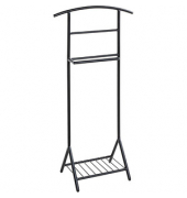 HAKU Möbel Herrendiener 23591 schwarz Metall Haken 45,0 x 101,0 cm
