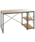 Schreibtischkombination 23897, 74cm (H), 120x60cm (BxT), rechteckig, eiche / schwarz