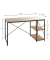 Schreibtischkombination 23897, 74cm (H), 120x60cm (BxT), rechteckig, eiche / schwarz